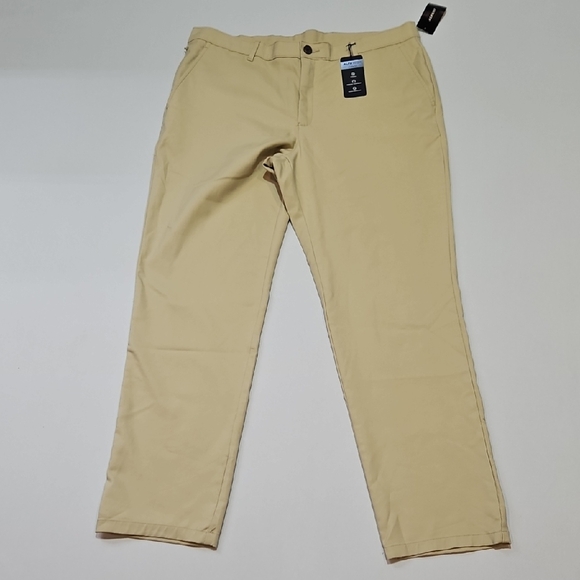 Alfani Other - Alfani Men's Khaki Chinos Water Repellent Stretch 36x32 Workwear Made In Egypt